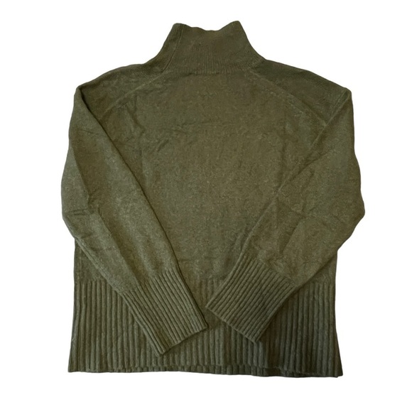 Everlane Cashmere Oversized Turtleneck Sweater Green Size XS #730 NWT - Picture 4 of 9